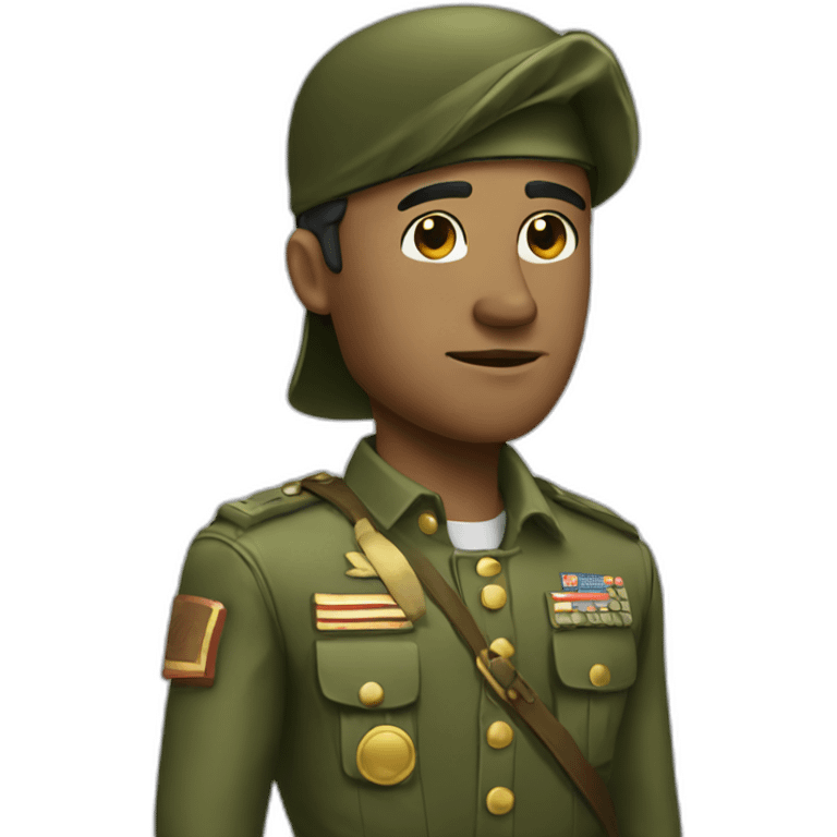 handsome money soldier emoji