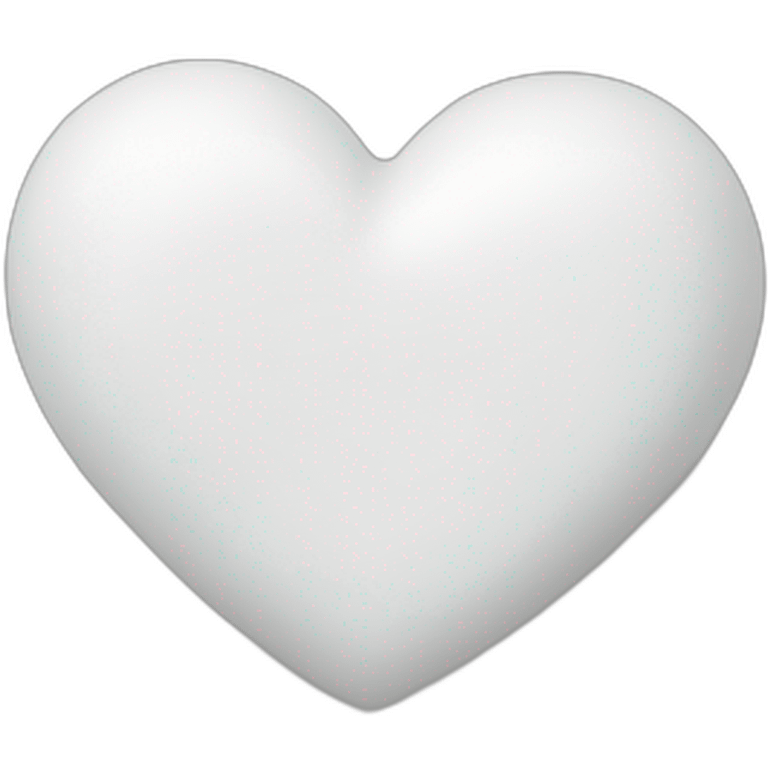 White heart emoji