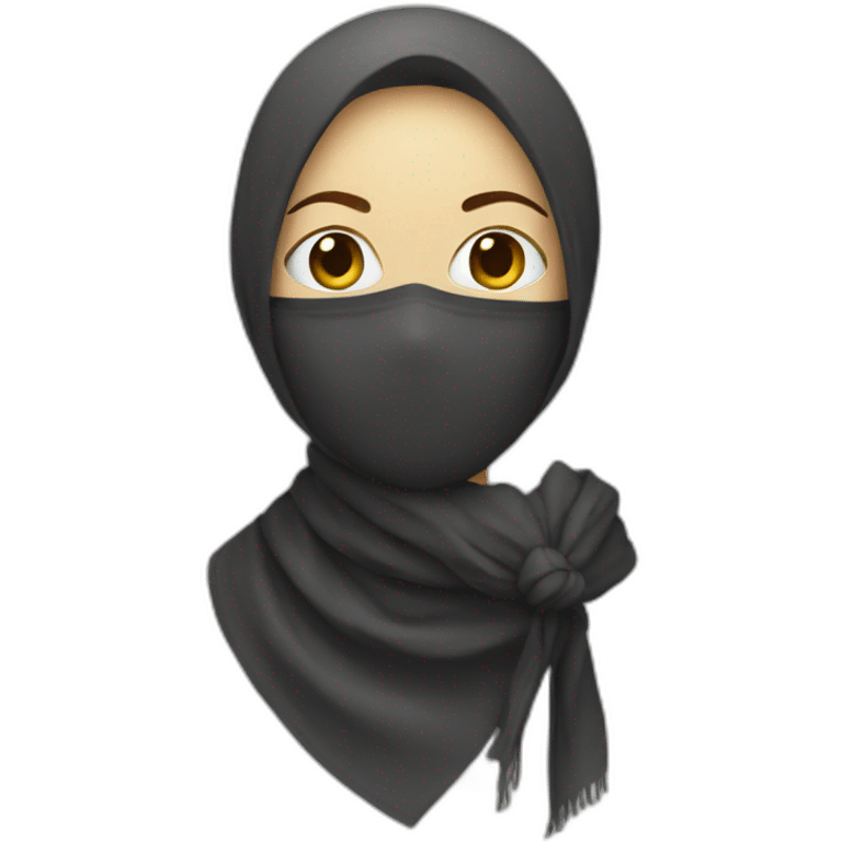 scarf masked woman emoji