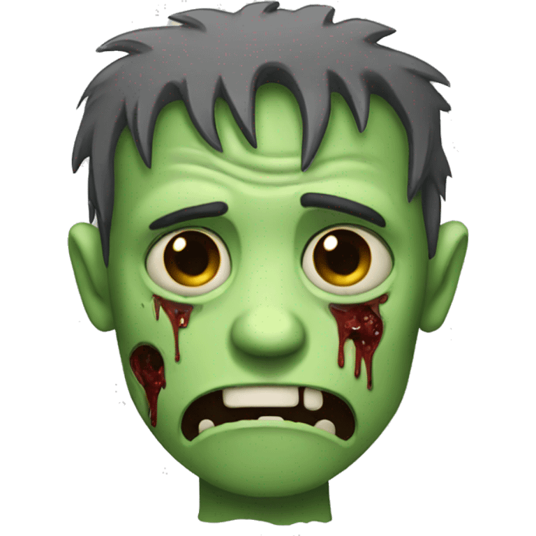 a sad zombie emoji