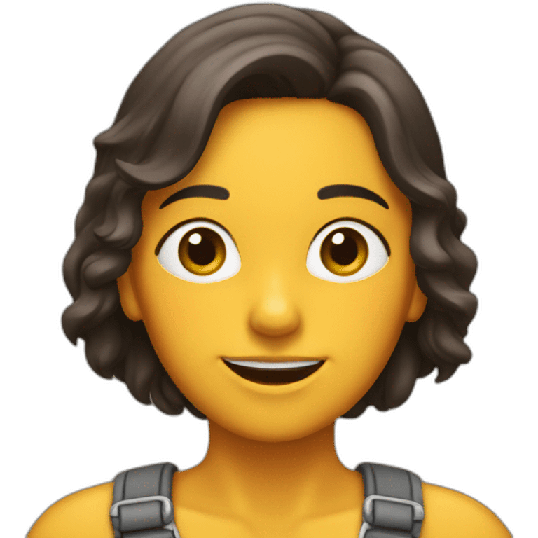 Chica Castaña emoji