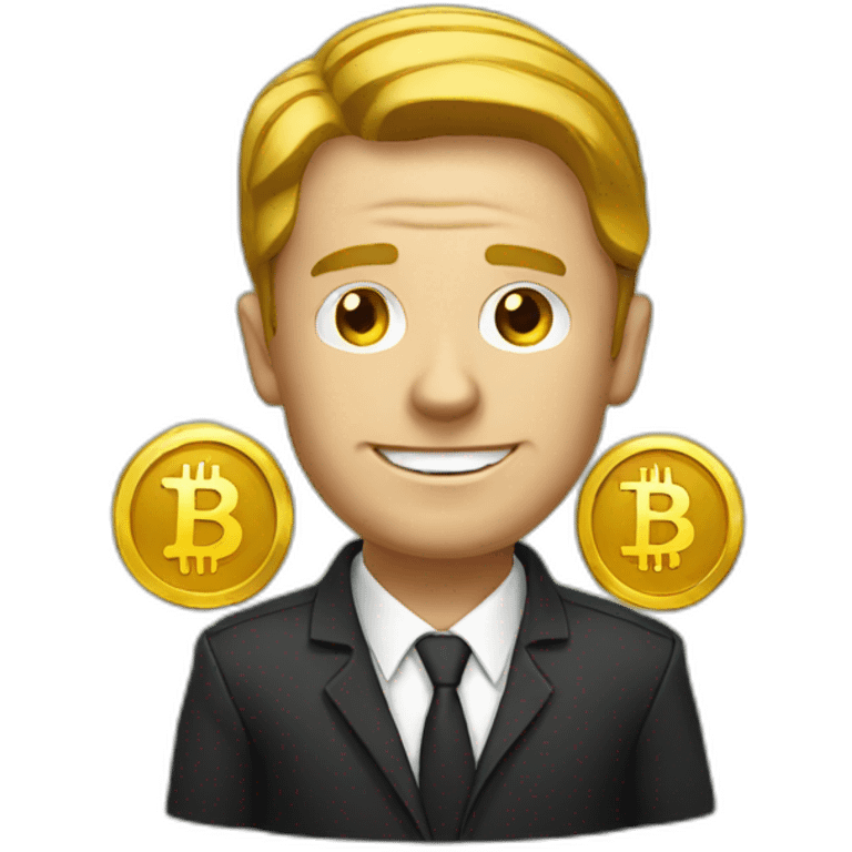 Bitcoin man emoji