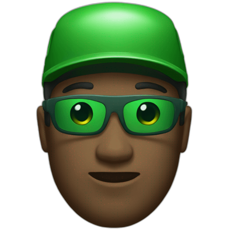 gambler with green visor emoji