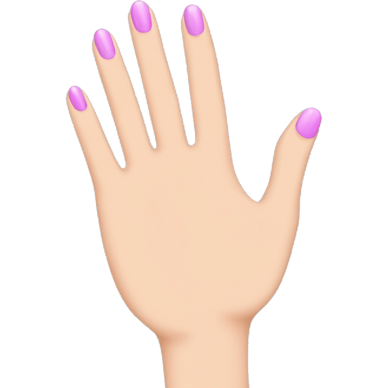 Hand with manicure emoji