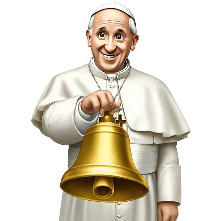 pope francis ringing bell emoji