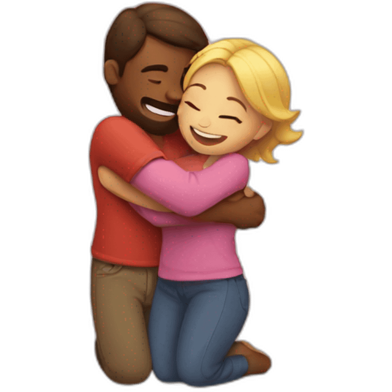 Hug love emoji