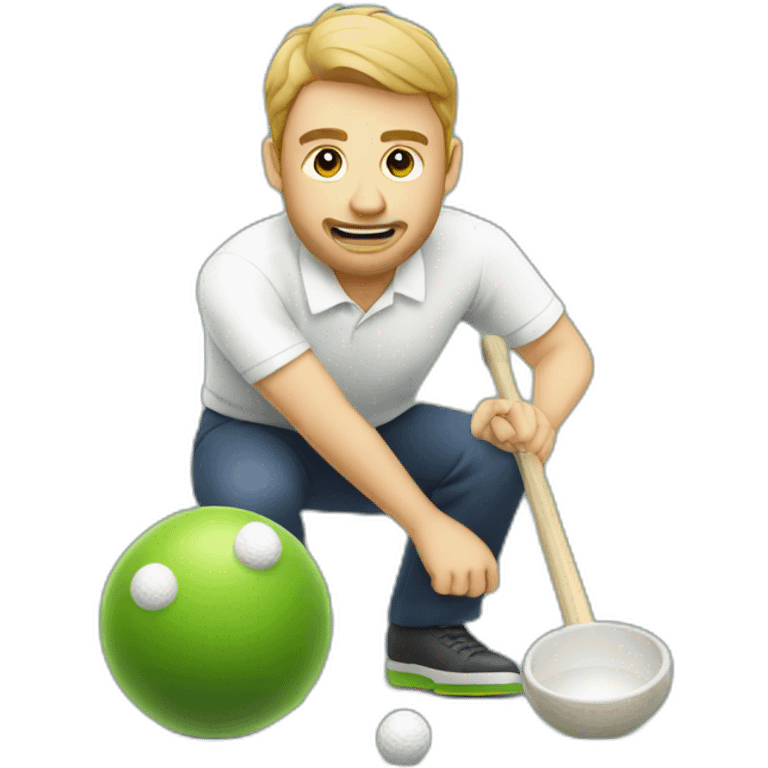 emoji of man playing lawn bowls emoji