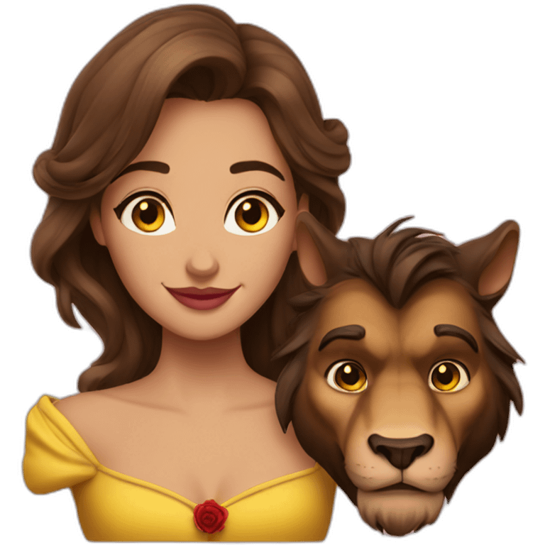 Beauty and beast emoji