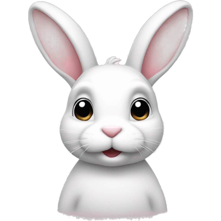 Bunny in white emoji