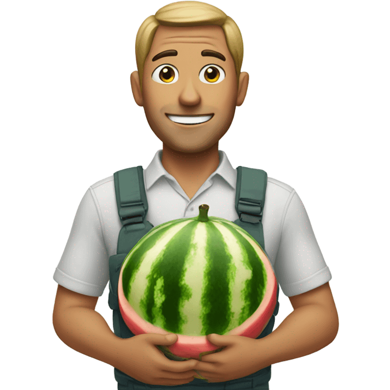 Man with watermelon  emoji