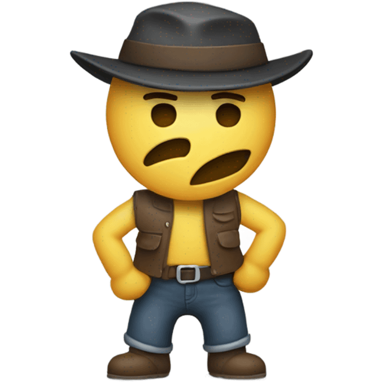 Emoji holding a belt folded  emoji