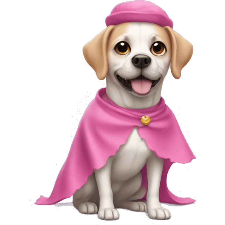 pink costume for a dog emoji