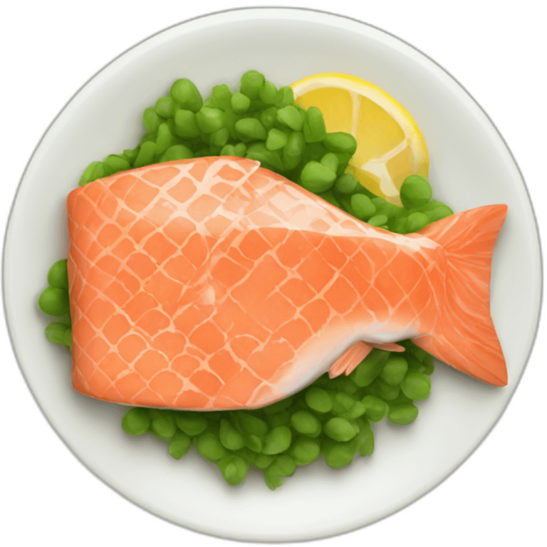 Salmon dish emoji