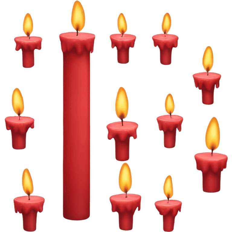 Red Christmas candle arch  Schwibbogen emoji