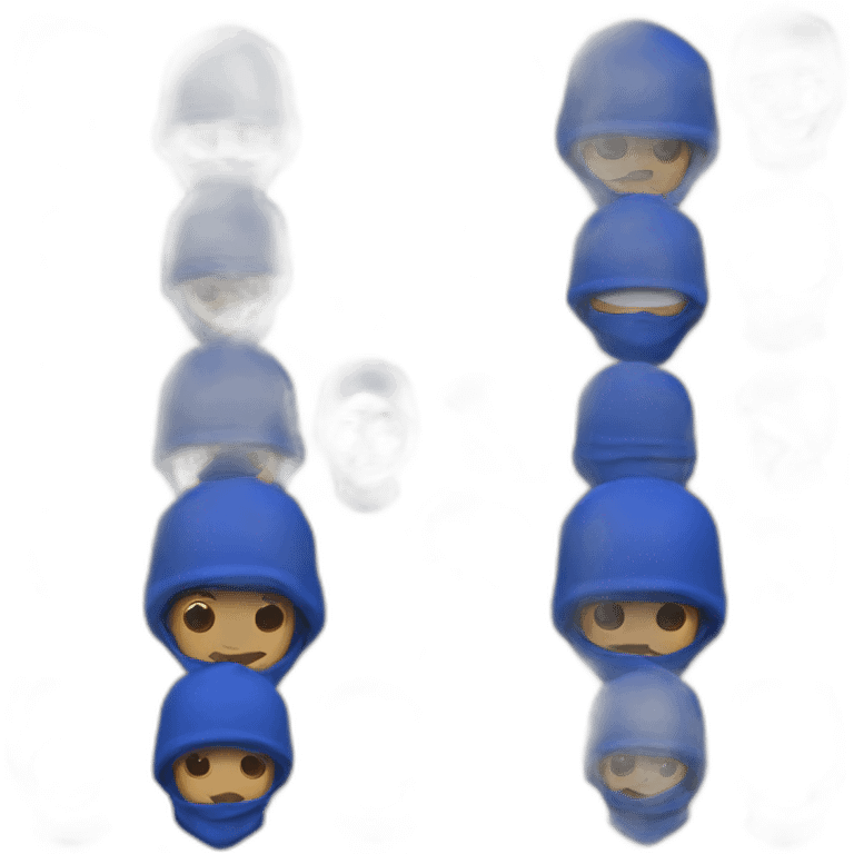 Royal Blue balaclava boy emoji