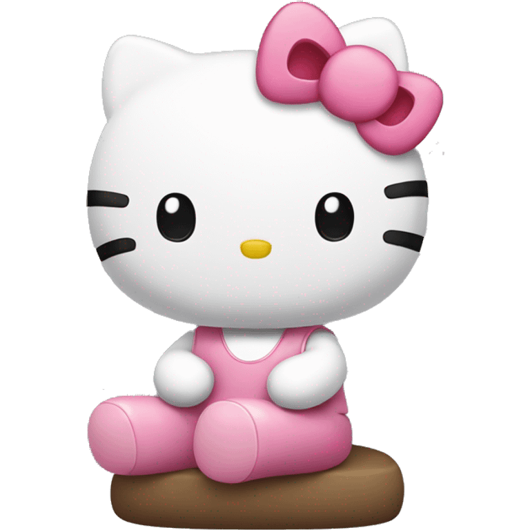 hello kitty sitting down emoji