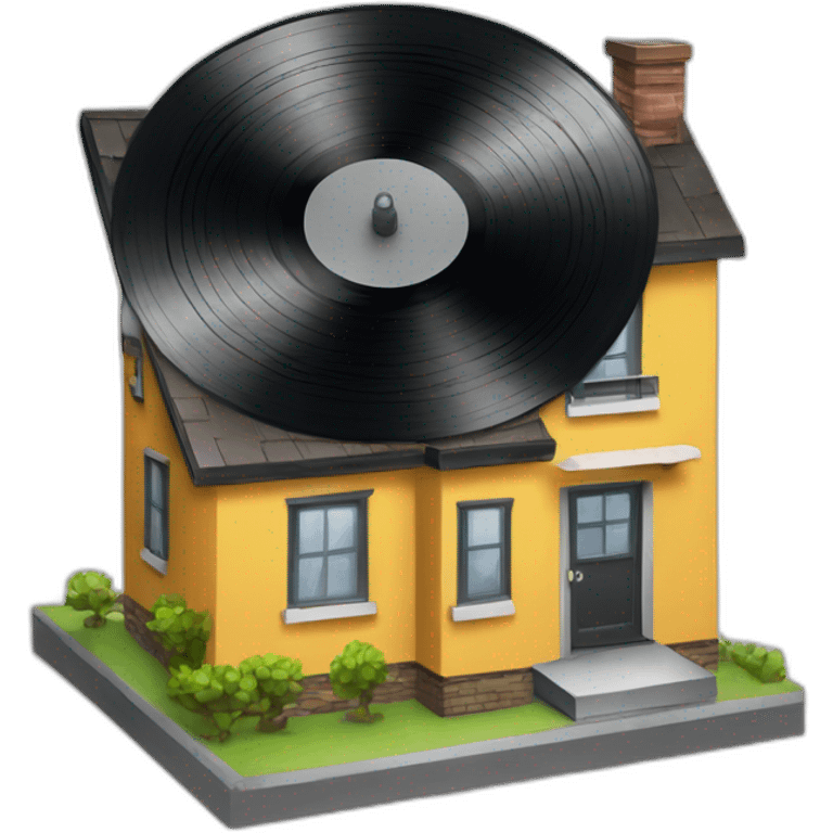 Vinyl house technics emoji