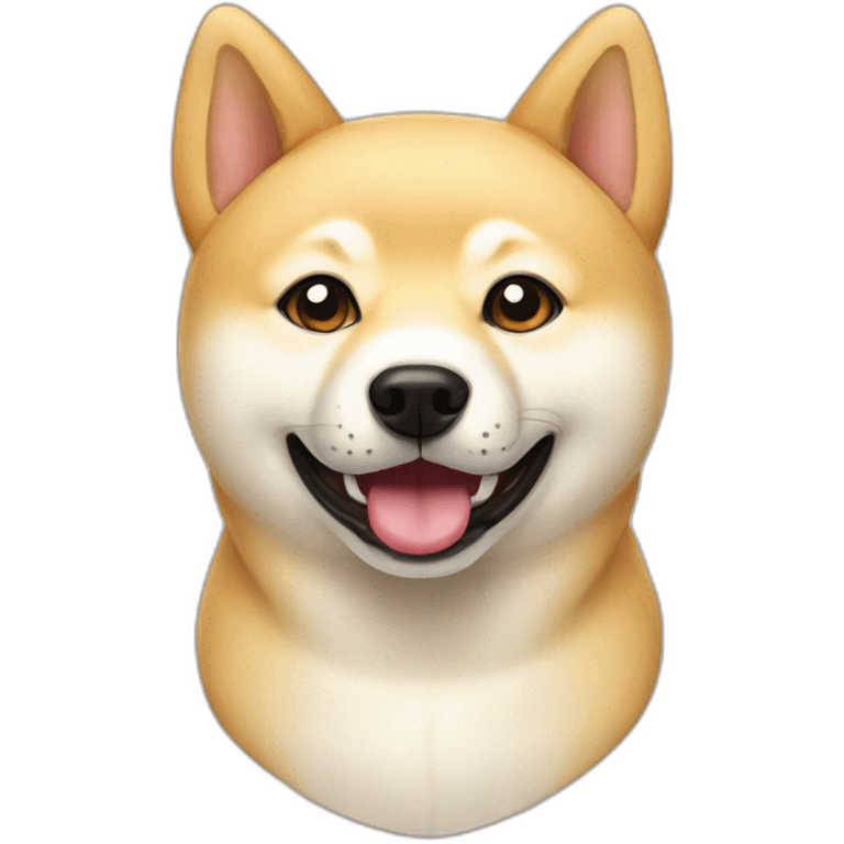 Cream shiba inu emoji