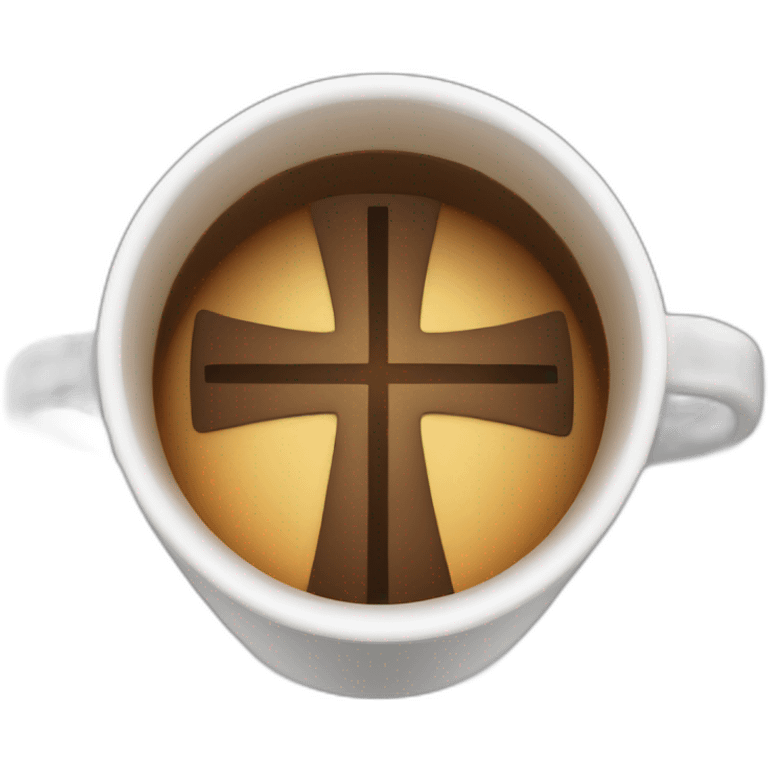 Cup with a cross emoji