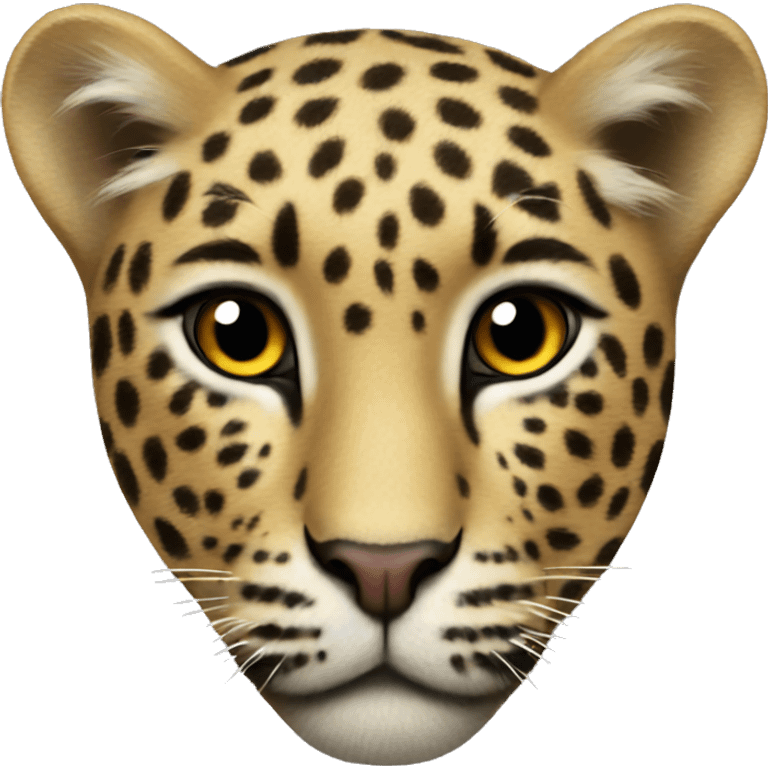 Leopard heart emoji