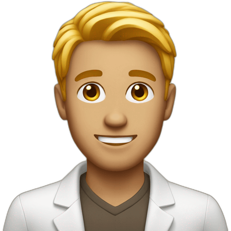 guy being a newbie entrepreneur emoji