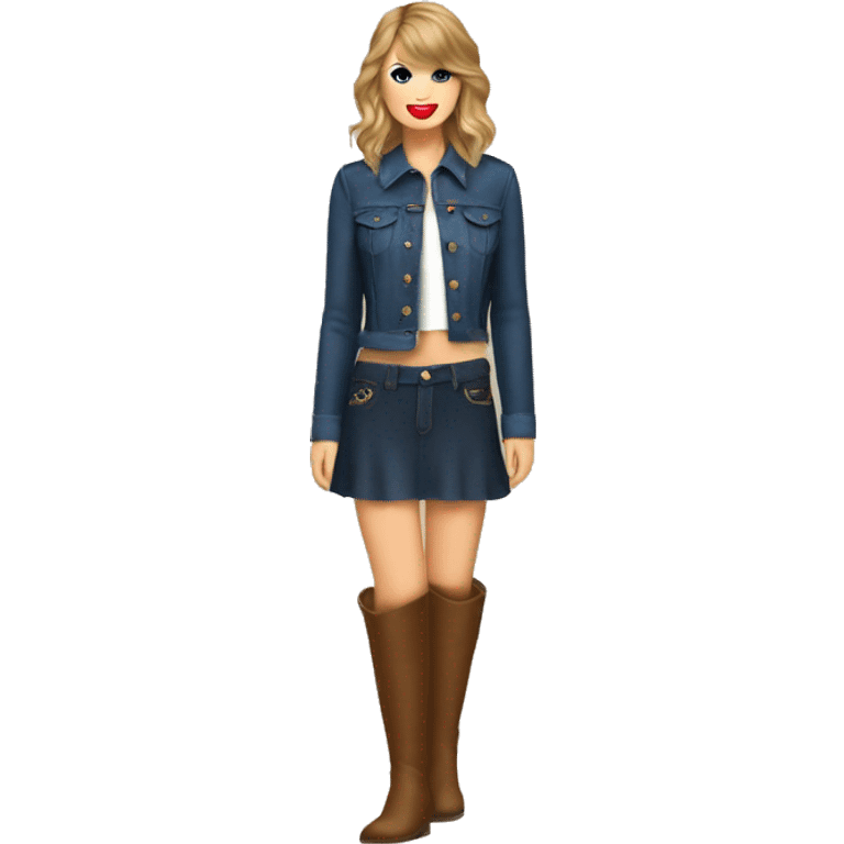 taylor swift wearing boots emoji