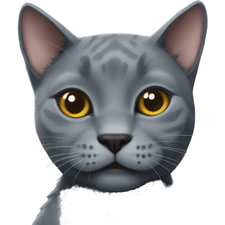 Godzilla Russian blue cat emoji