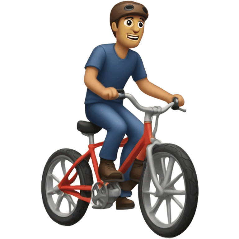 Steve elsbecker riding a bike emoji