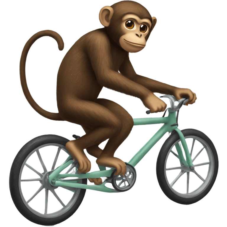 Monkey riding a bike emoji