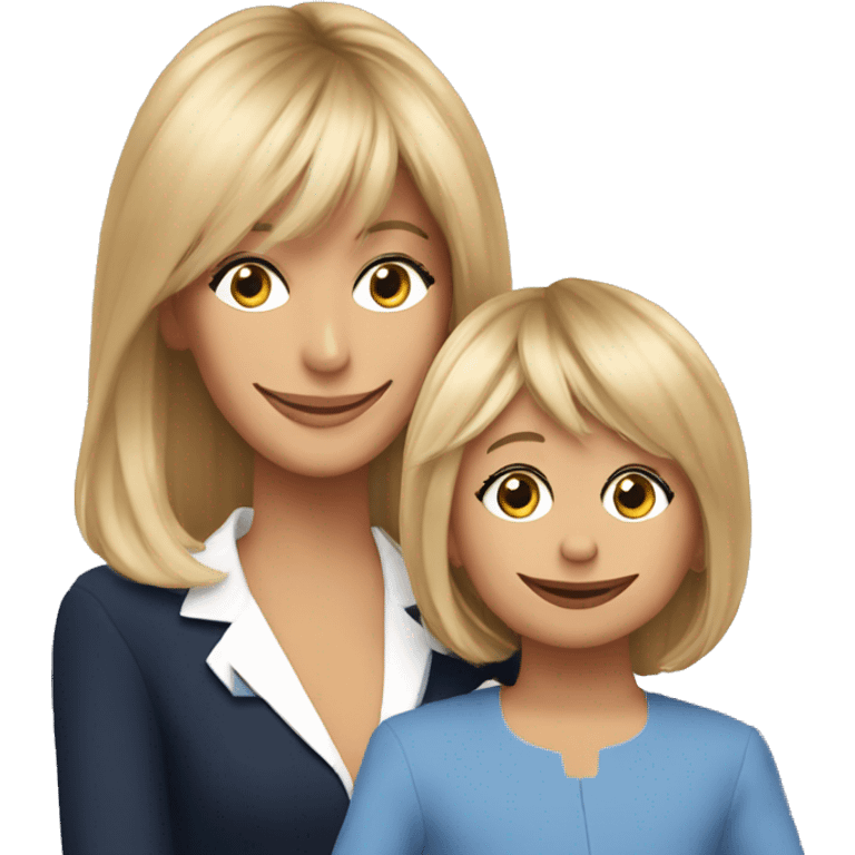 Brigitte macron avec un enfant  emoji