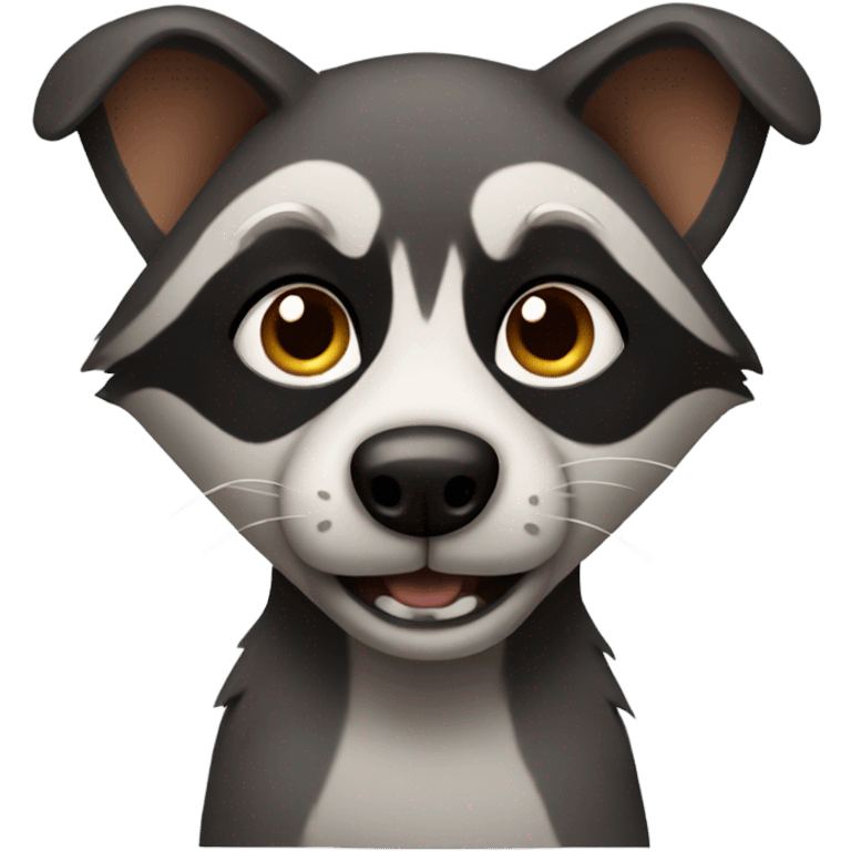 dog raccoon emoji