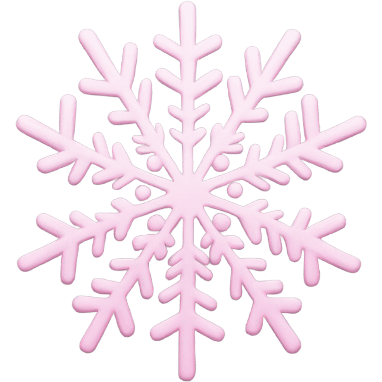 Light pink snowflake emoji