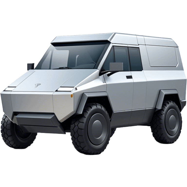 Tesla Cybertruck - Tesla (Model Year: 2022) (Iconic colour: Silver) emoji