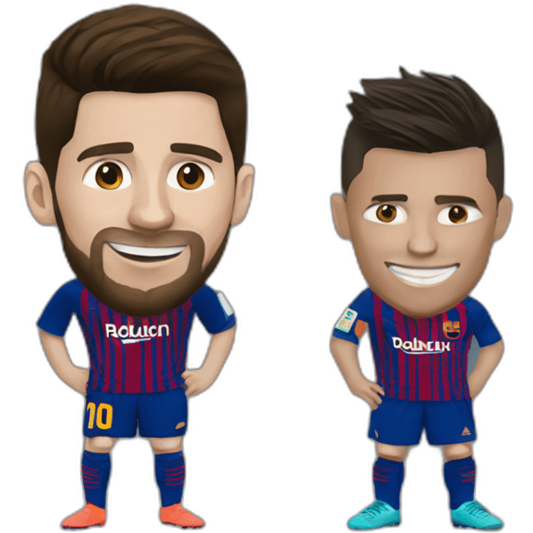 Messi and Ronaldo  emoji