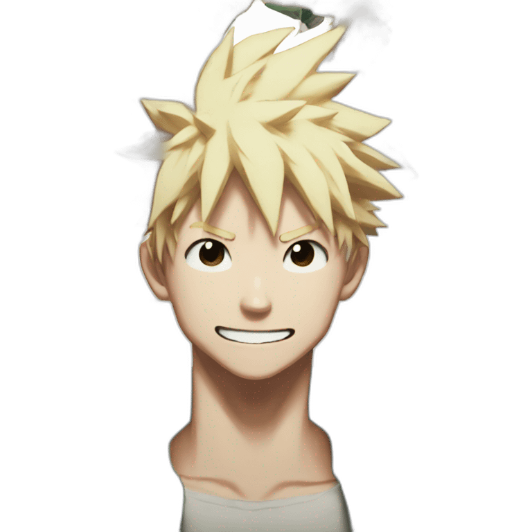 Bakugo my hero academia neutral emoji