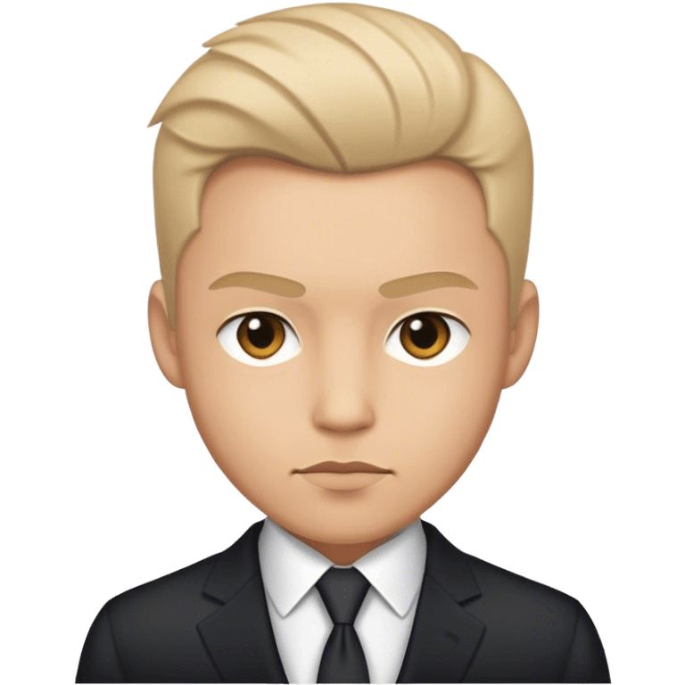 Cinematic Realistic James Bond Portrait Emoji, depicted as a suave, sophisticated secret agent in a tailored suit with a cool, composed gaze and an air of stealth and charm, rendered with crisp textures and dynamic cinematic lighting that captures his timeless espionage allure. emoji