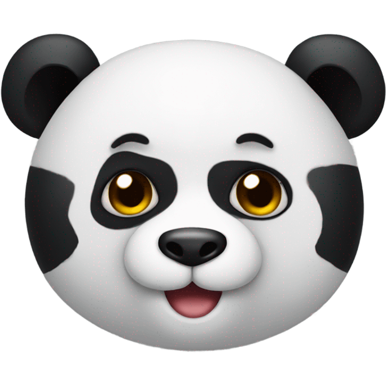 panda with hearth eyes  emoji