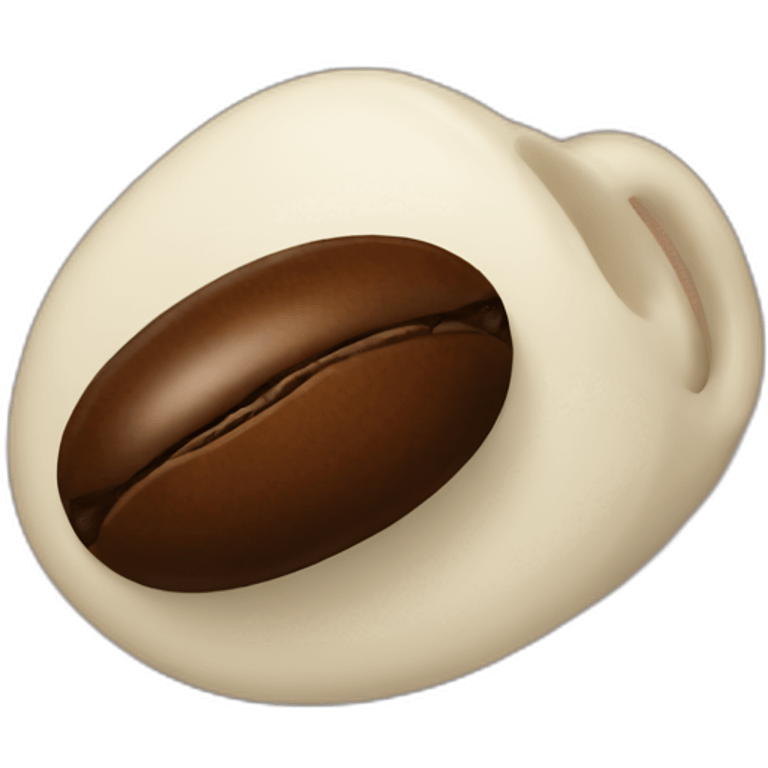 Coffee bean emoji