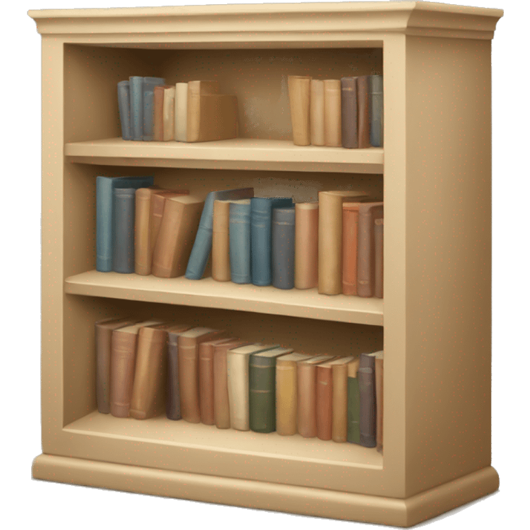 beige bookshelf emoji