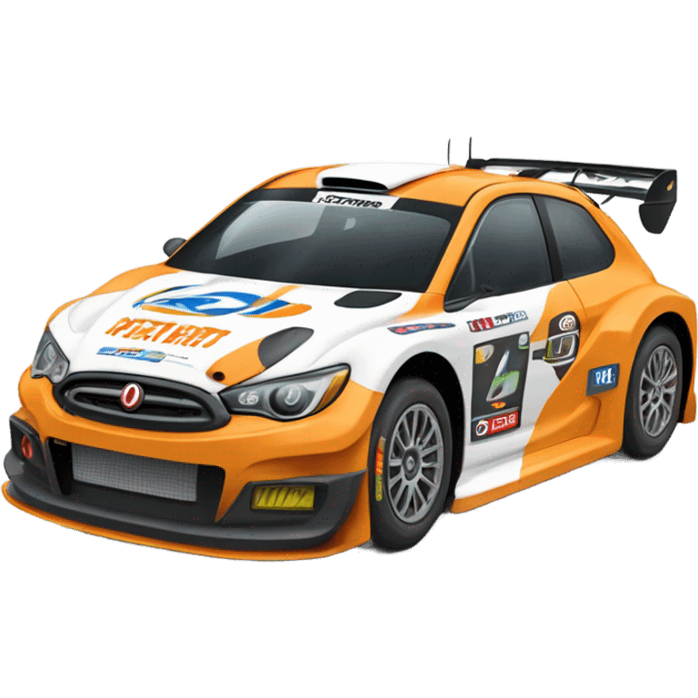 Rally car emoji