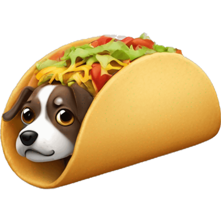 Taco dog emoji