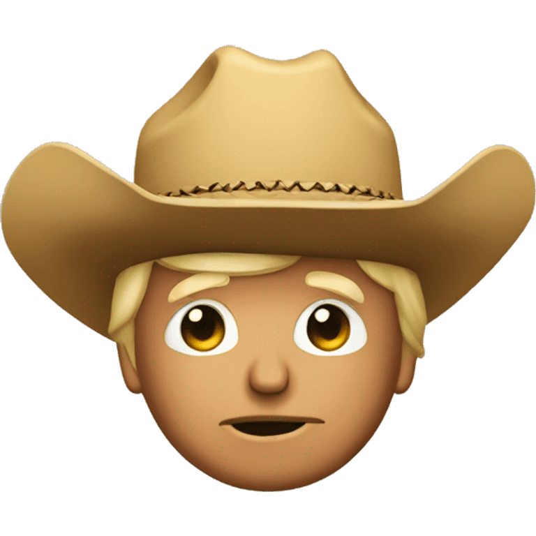 donald trump with cowboy hat emoji