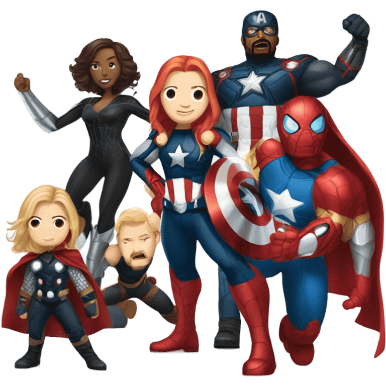 Marvel characters emoji