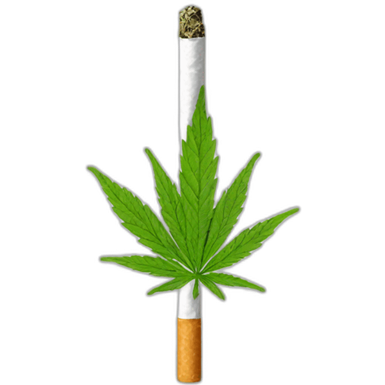 weed joint cigarette emoji