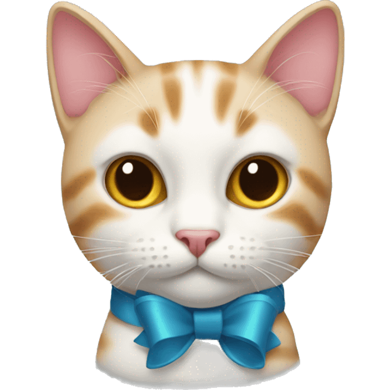 Cat with a bow emoji