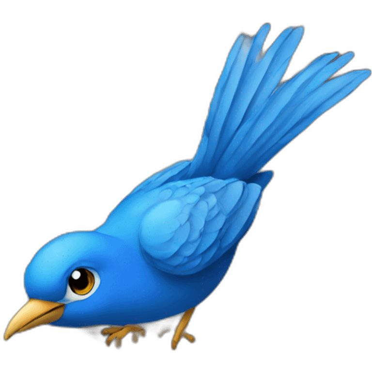 blue-bird-on-keyboard emoji