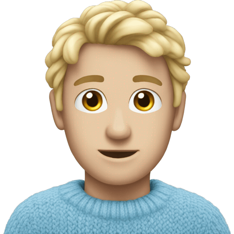 Skyblue knit emoji