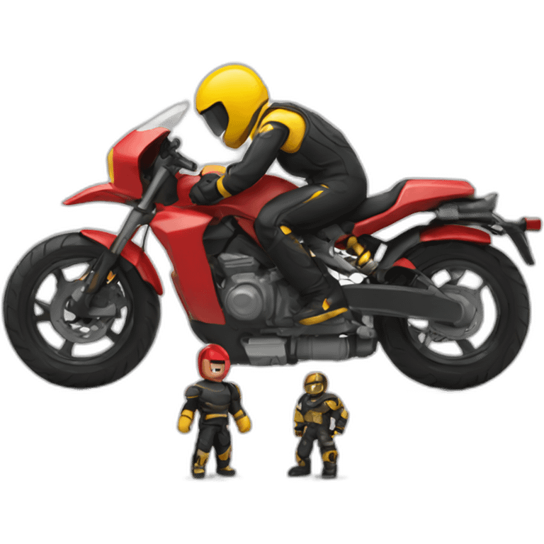 moto and grappler emoji