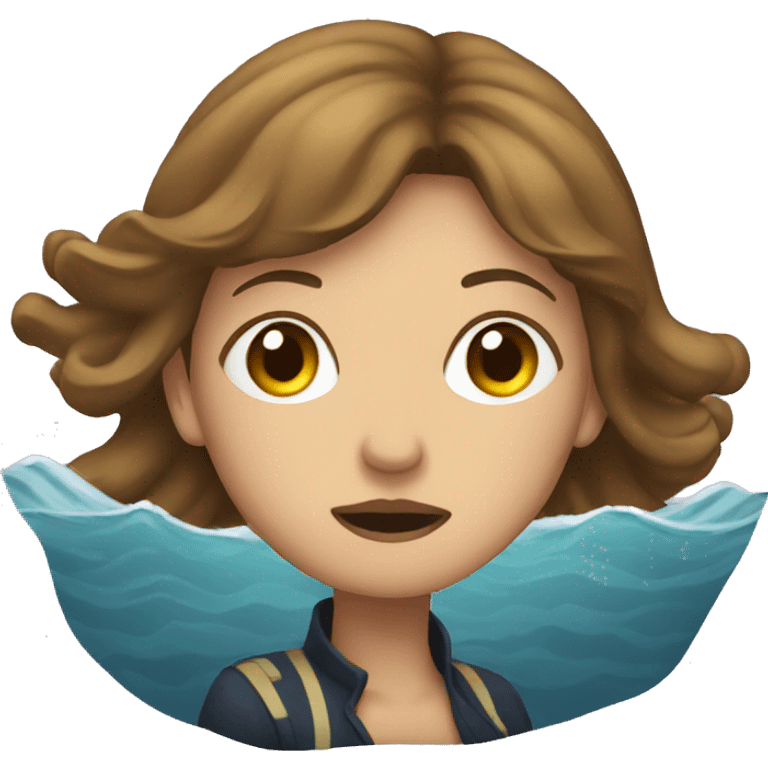 woman on sinking ship emoji