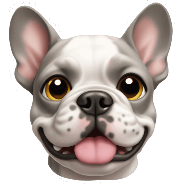 Merle French bulldog emoji